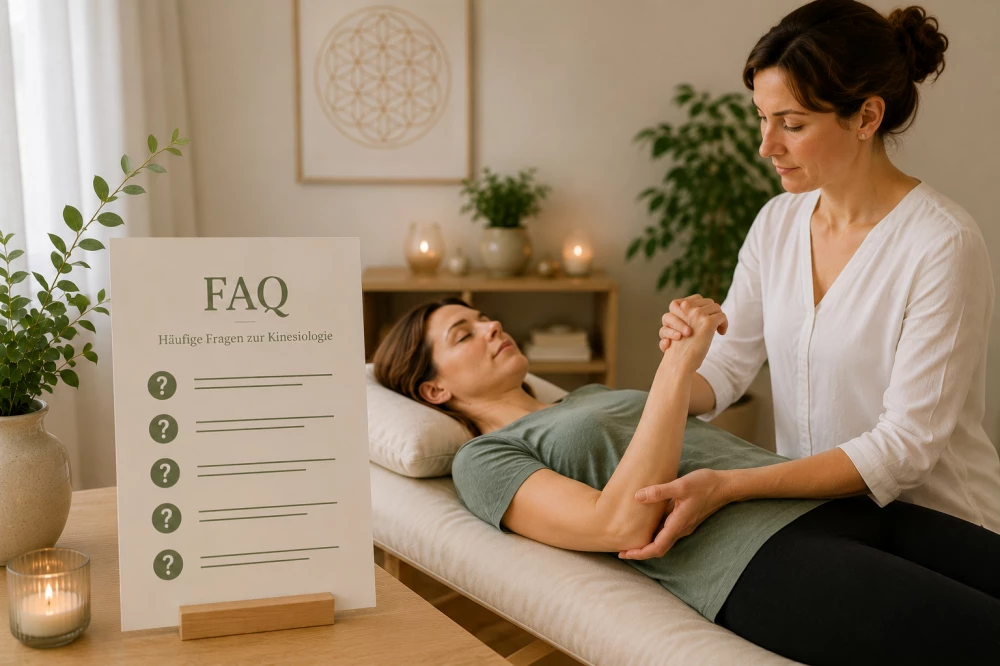 FAQ – Kinesiologin macht einen Muskeltest