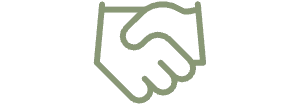 Icon Handschlag für Begleitung