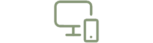 Icon PC und Smartphone